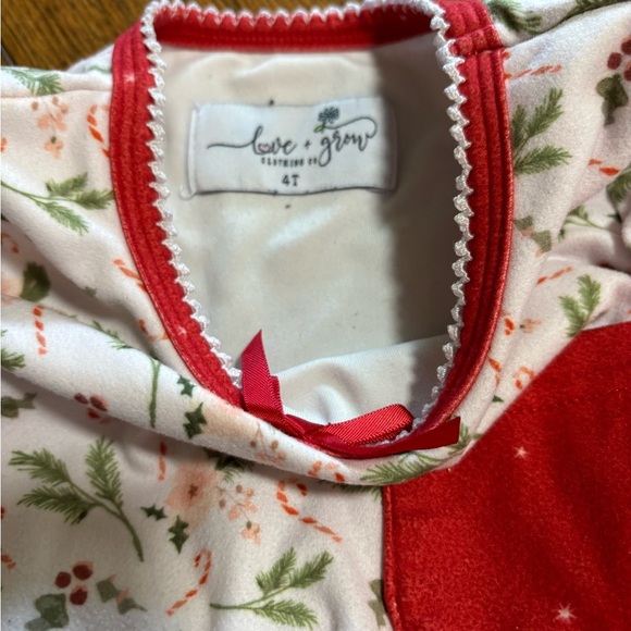 Love + grow outfit Christmas girls size 4t - Picture 4 of 5